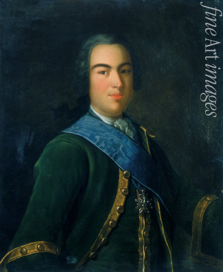 Unbekannter Künstler - Porträt von Fürst Iwan Alexejewitsch Dolgoroukow (1708-1739)
