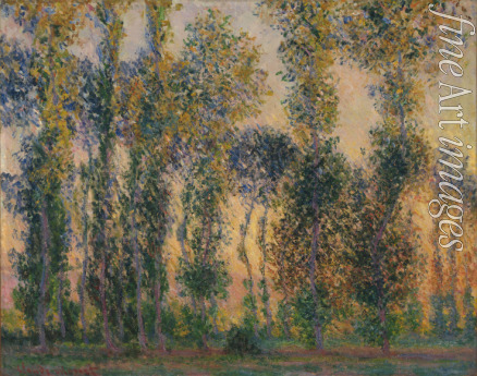 Monet Claude - Poplars at Giverny, Sunrise