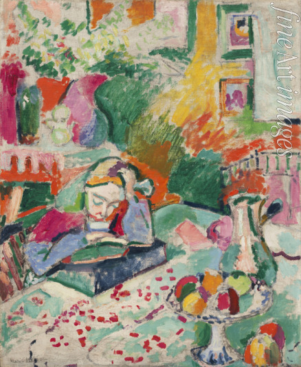 Matisse Henri - Interieur mit lesendem Mädchen