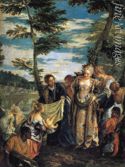 Veronese Paolo - Die Auffindung des Mosesknaben