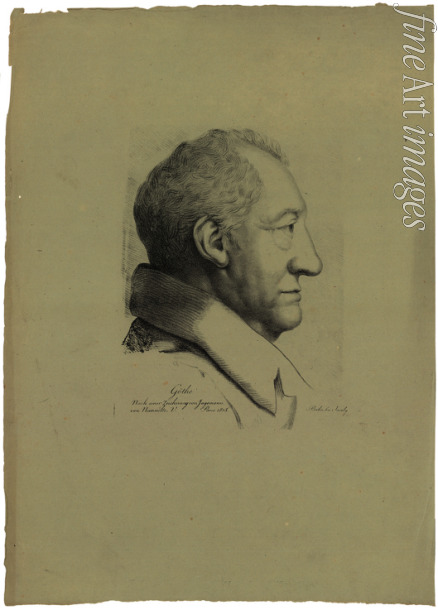 Pfenninger Elisabeth - Porträt des Dichters Johann Wolfgang von Goethe (1749-1832)