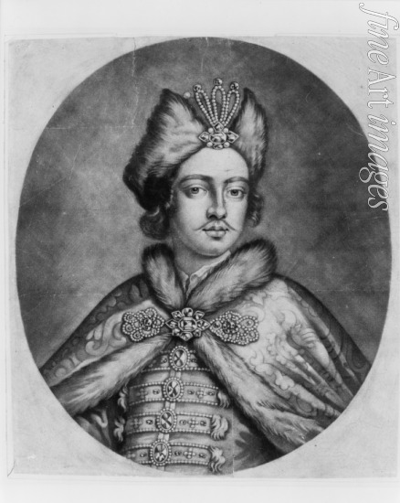 Faithorne William II - Portrait of Emperor Peter I the Great (1672-1725)