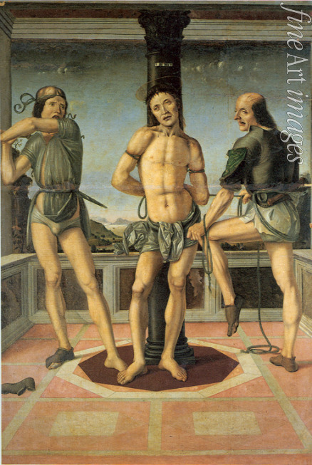 Pietro (di Ercolano) di Galeotto - The Flagellation of Christ