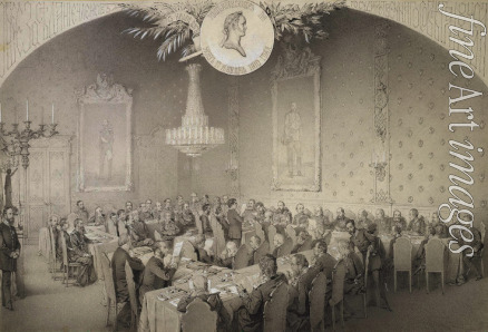 Zichy Mihály - Sitzung des Staatsrates im Jahre 1884
