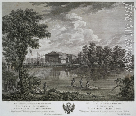 Uchtomski Andrei Grigoriewitsch - Blick auf den Kamenny-Insel-Palast (Kammenoostrowski Schloß) in Sankt Petersburg