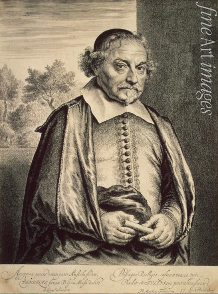Lievens Jan - Porträt von Dichter und Dramatiker Joost van den Vondel (1587-1679)