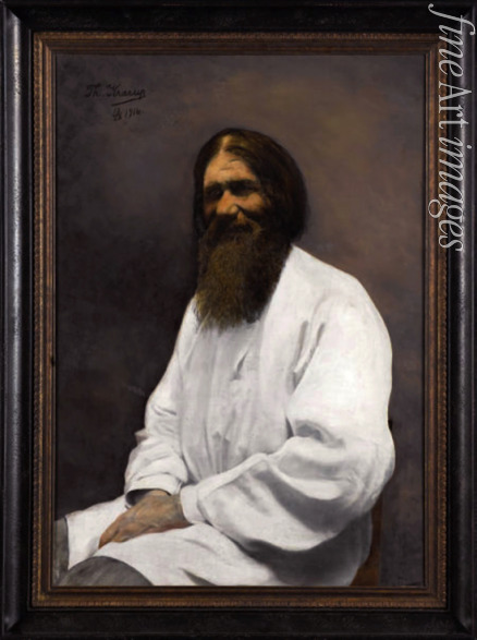 Krarup Theodora - Porträt von Grigori Jefimowitsch Rasputin (1869-1916)