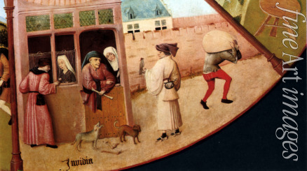 Bosch Hieronymus - Die Sieben Todsünden und Die vier letzten Dinge. Detail: Neid