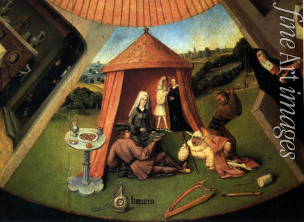 Bosch Hieronymus - The Seven Deadly Sins and the Four Last Things. Detail: Lust