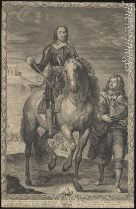 Lombart Pierre - Reiterporträt des Oliver Cromwell (1599-1658)