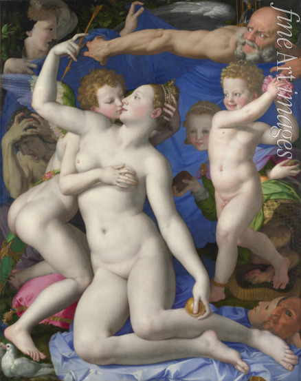Bronzino Agnolo - Allegorie mit Venus und Amor