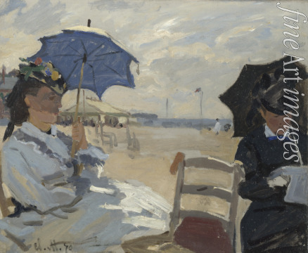 Monet Claude - The Beach at Trouville
