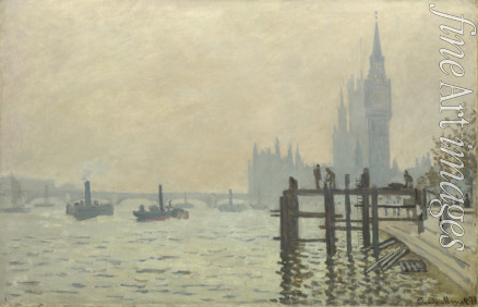 Monet Claude - Die Themse bei Westminster