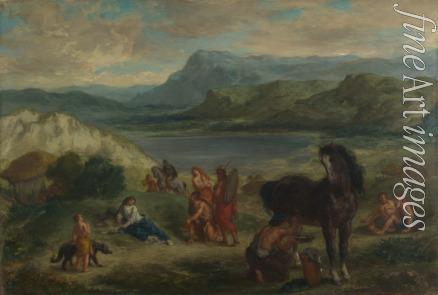 Delacroix Eugène - Ovid bei den Skythen