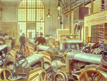 Filonov Pavel Nikolayevich - The Tractor assembly shop at the Putilov factory