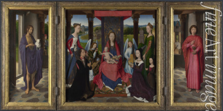 Memling Hans - The Virgin and Child with Saints and Donors (The Donne Triptych)