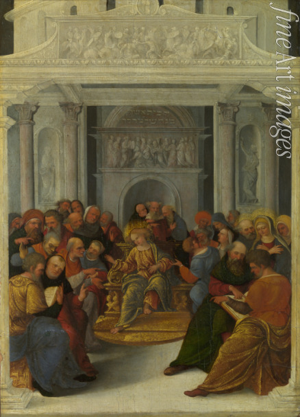 Mazzolino Ludovico - Jesus zwischen den Schriftgelehrten