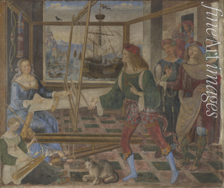 Pinturicchio Bernardino - Penelope with the Suitors