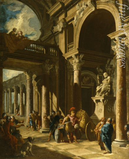 Pannini (Panini) Giovanni Paolo - Alexander der Große durchtrennt den Gordischen Knoten
