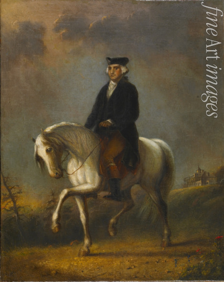 Miller Alfred Jacob - George Washington at Mount Vernon