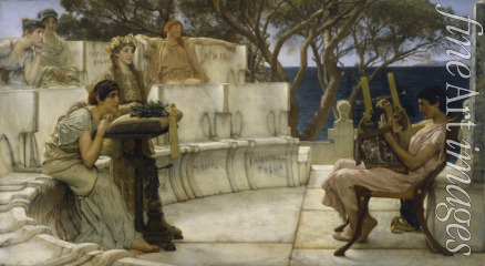 Alma-Tadema Sir Lawrence - Alkaios und Sappho