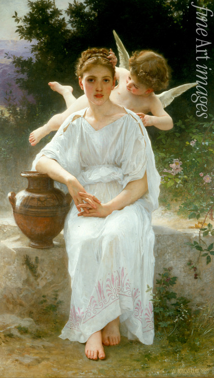 Bouguereau William-Adolphe - Whisperings of Love (Les Chuchotements de l'Amour)