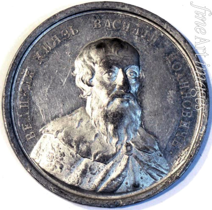 Gass Johann Balthasar - Vasili III Ivanovich, Grand Prince of Moscow (from the Historical Medal Series)