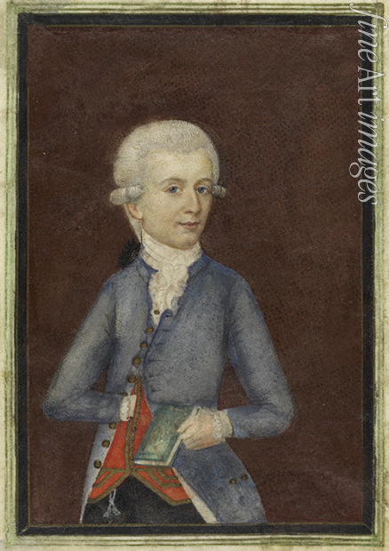 Della Croce Johann Nepomuk - Porträt von Komponist Wolfgang Amadeus Mozart (1756-1791)