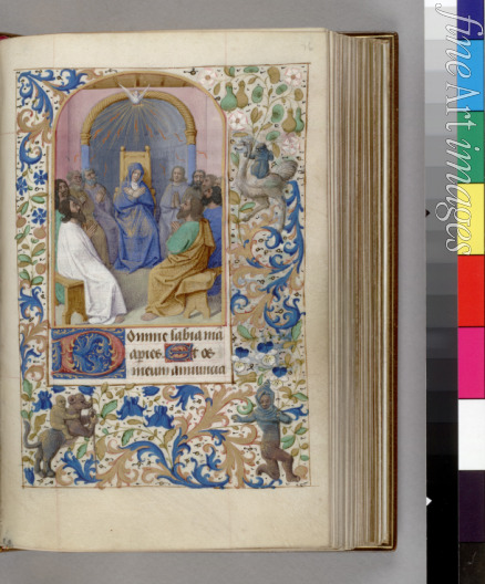 Fouquet Jean (Werkstatt) - Die Ausgießung des Heiligen Geistes (Das Stundenbuch)