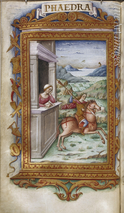 Majorana Cristoforo - Phaedra gazing on Hippolytus (Illustration for The Heroides by Ovid)