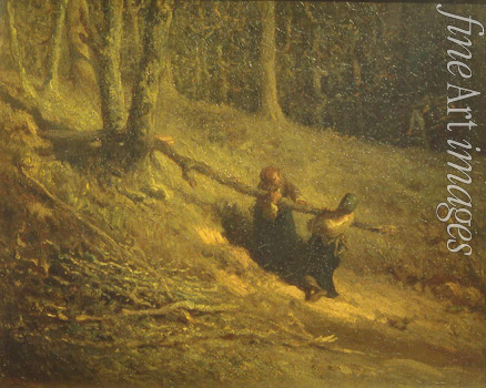 Millet Jean-François - Peasant-Girls with Brushwood (Les Charbonnieres)