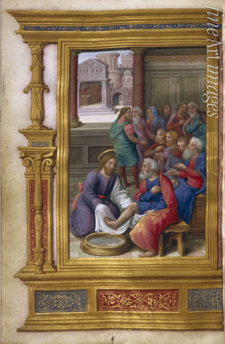 Master of Claude de France - Christ Washing the Feet of the Apostles
