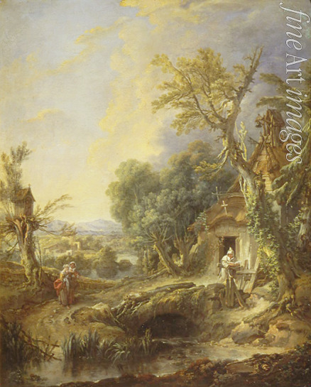 Boucher François - Landscape with a Hermit