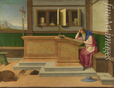 Catena Vincenzo di Biagio - Der heilige Hieronymus im Gehäus