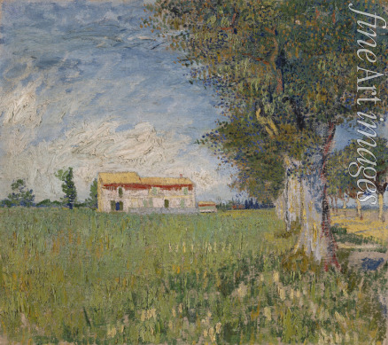 Gogh Vincent van - Bauernhaus in einem Weizenfeld