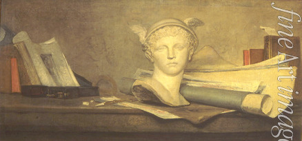 Chardin Jean-Baptiste Siméon - Still Life with Attributes of the Arts