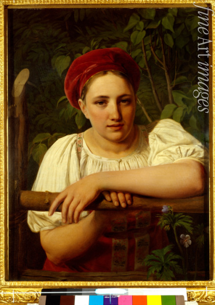 Venetsianov Alexei Gavrilovich - A Peasant Girl of Tver Region