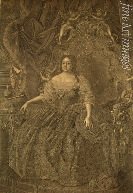 Wortmann Christian Albrecht - Portrait of Empress Anna Ioannovna (1693-1740)