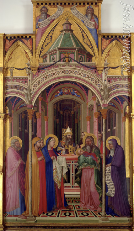 Lorenzetti Ambrogio - Die Darbringung Christi im Tempel