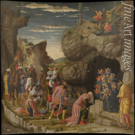 Mantegna Andrea - Erscheinung des Herrn (Trittico degli uffizi (Uffizi Triptychon), Mitteltafel)