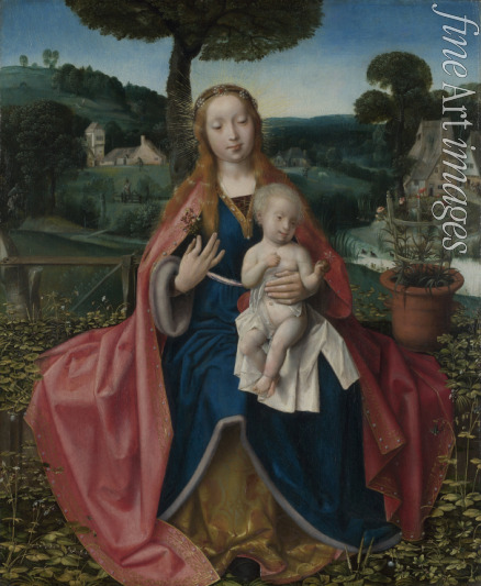 Provost (Provoost) Jan - Madonna mit dem Kind in einer Landschaft
