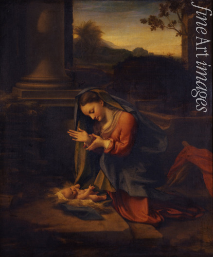Correggio - Madonna adoring the Child