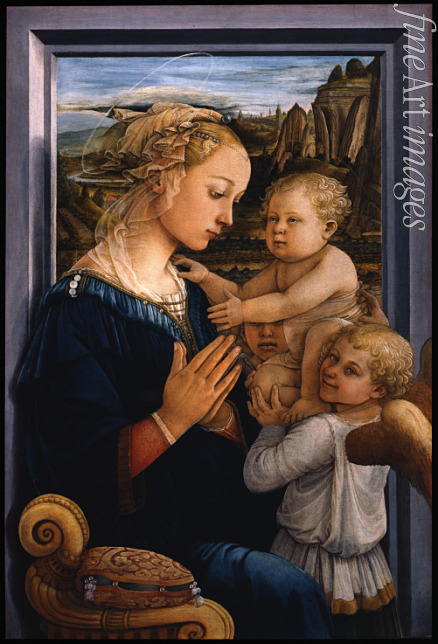 Lippi Fra Filippo - Madonna and Child with two Angels