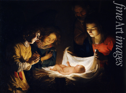Honthorst Gerrit van - The Adoration of the Christ Child