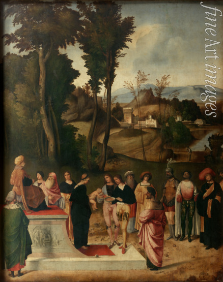Giorgione - Die Feuerprobe des Moses