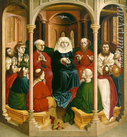 Multscher Hans - The descent of the Holy Spirit (Pentecost). The Wings of the Wurzach Altar