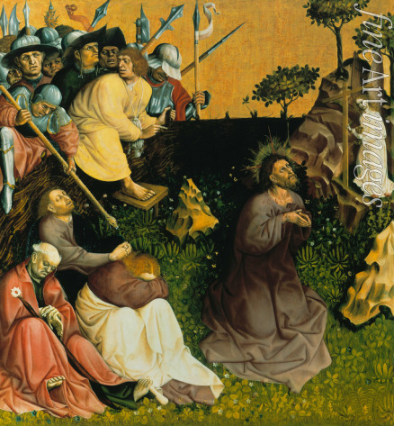 Multscher Hans - The Agony in the Garden. The Wings of the Wurzach Altar