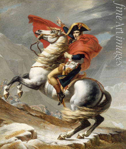 David Jacques Louis - Bonaparte beim Überschreiten der Alpen am Großen Sankt Bernhard