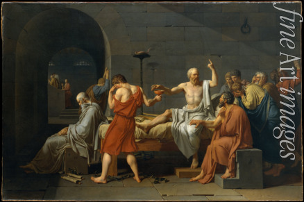 David Jacques Louis - Sokrates, den Giftbecher trinkend