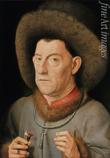 Eyck Jan van - Man with pinks